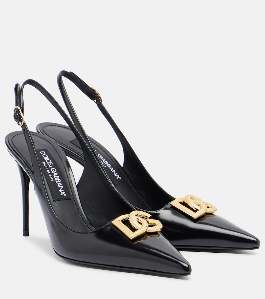 Slingback-Pumps Lollo DG aus Lackleder