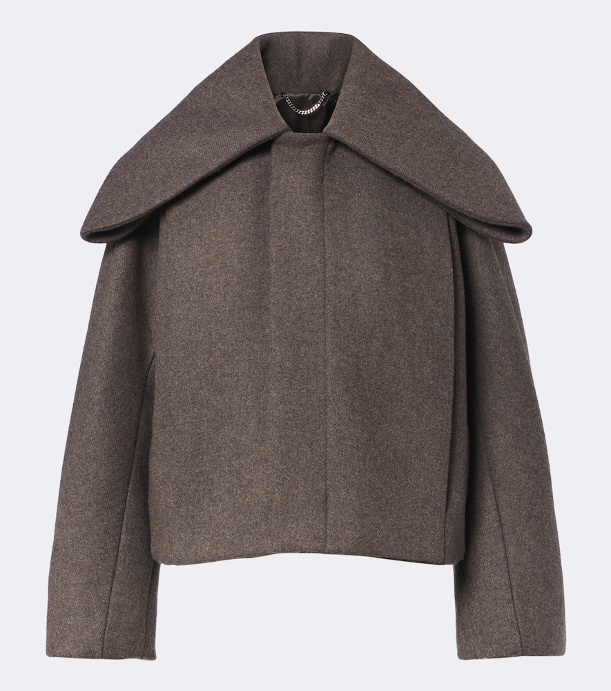 Jacke aus einem Wollgemisch