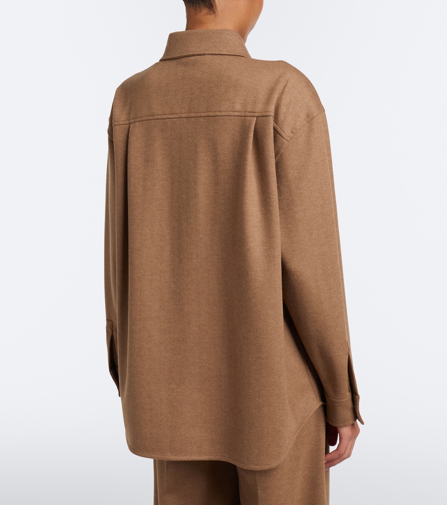 Camel Hair And Wool-Blend Shirt