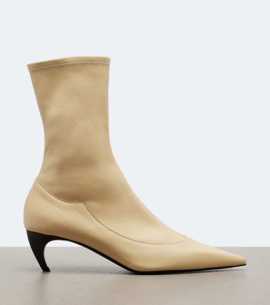 Valerie Leather Mid-Calf Boots