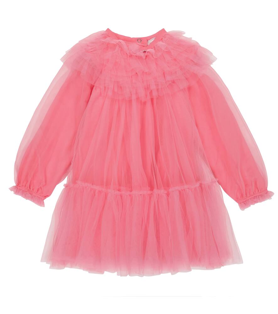Monnalisa Ruffled tulle dress