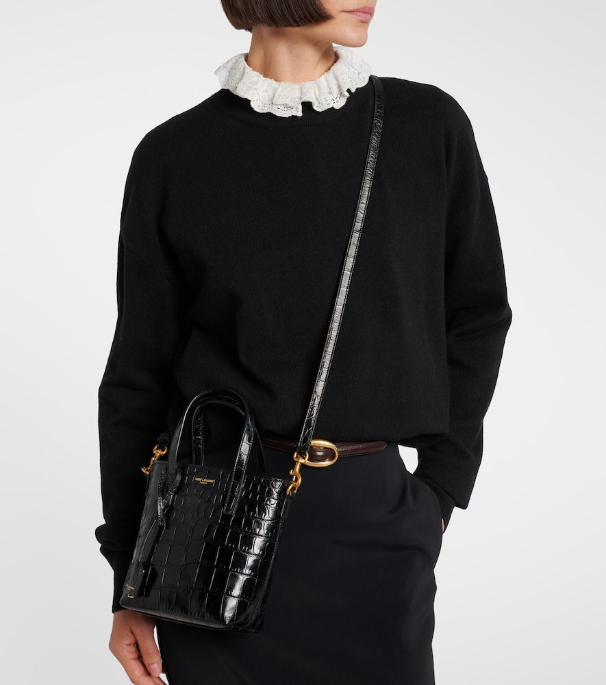 Saint Laurent Toy Shopping N/S leather tote bag