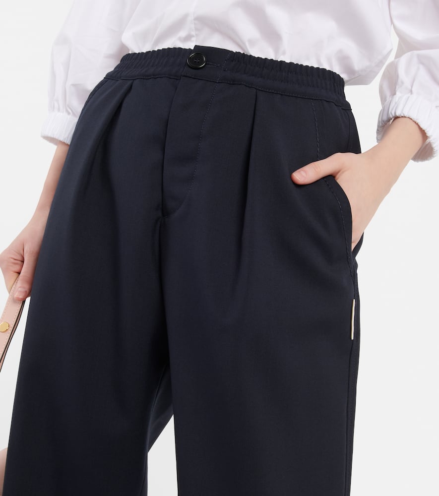 Marni Straight-leg Cut Trousers In Blublack