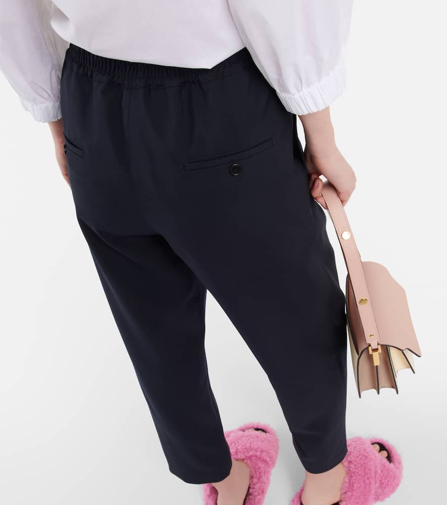 Marni Straight-leg Cut Trousers In Blublack