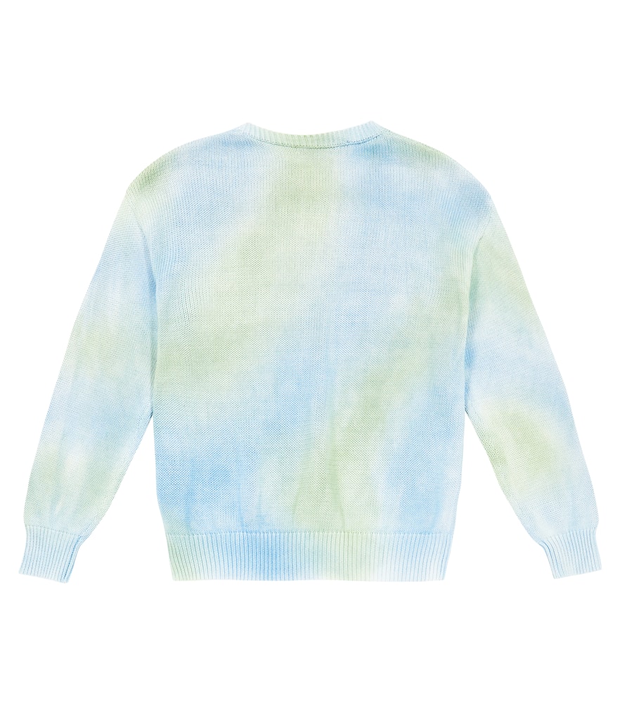 Amiri Logo Tie-dye Wool Sweater In Multicoloured