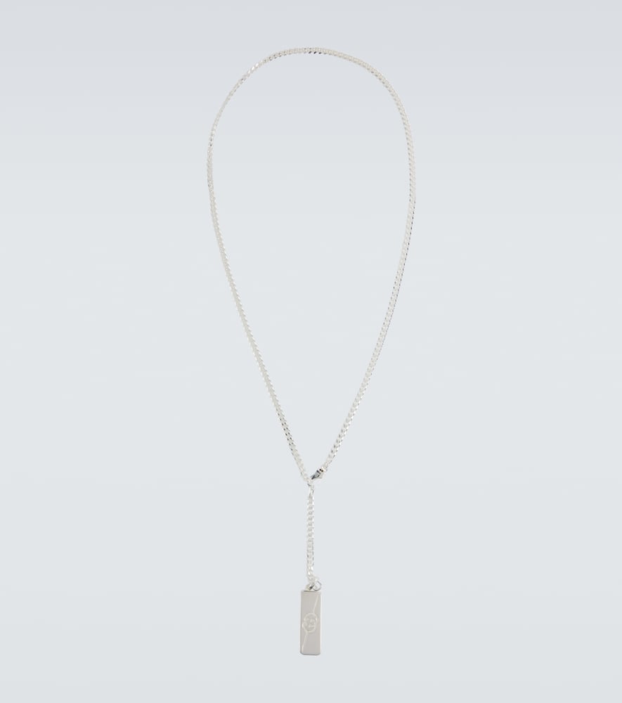 Gucci Interlocking G sterling silver necklace