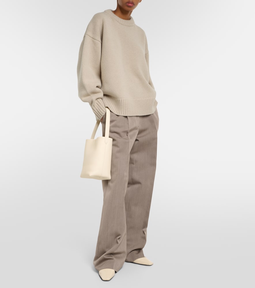 Shop The Row Ophelia Wool And Cashmere Sweater In Beige