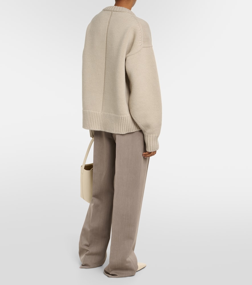 Shop The Row Ophelia Wool And Cashmere Sweater In Beige