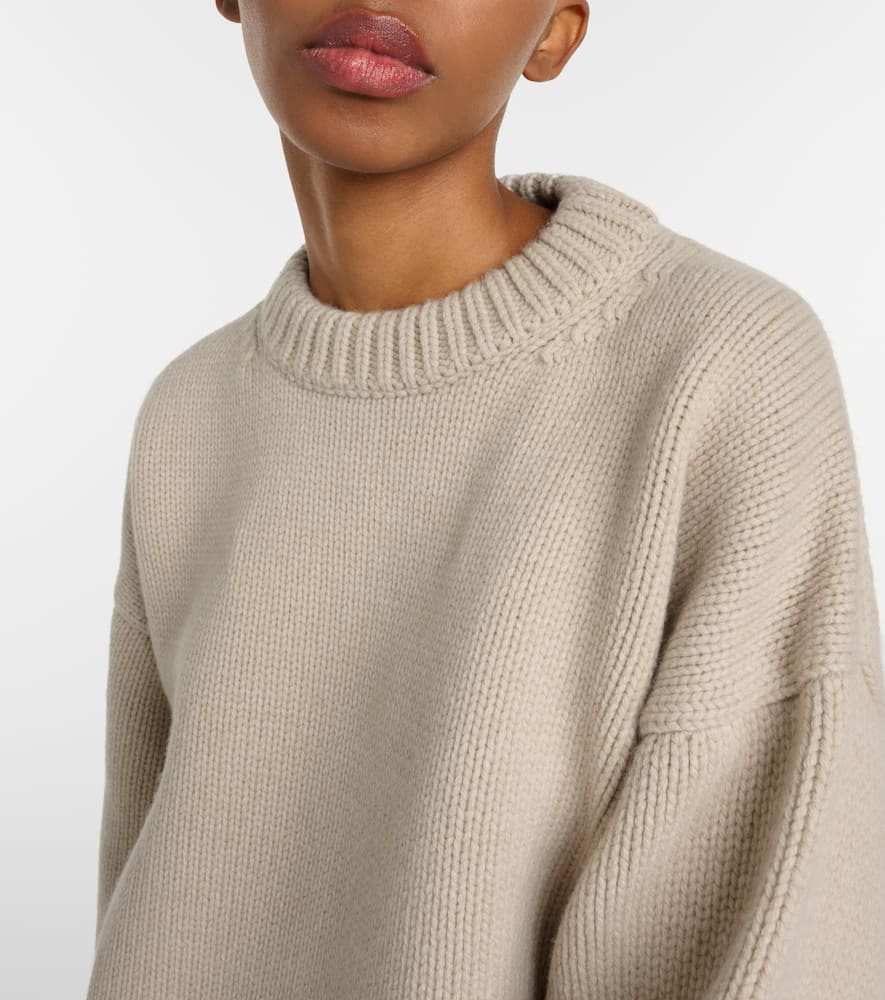 Shop The Row Ophelia Wool And Cashmere Sweater In Beige