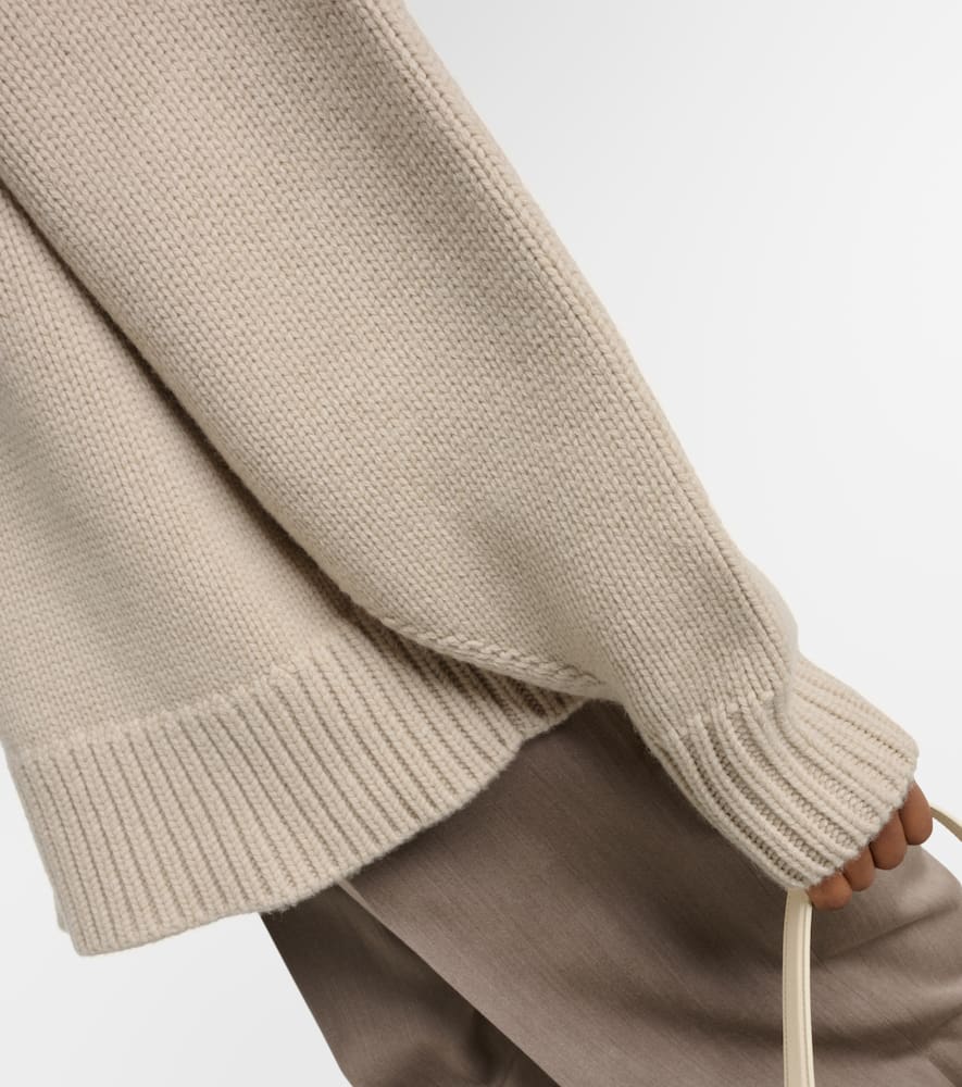 Shop The Row Ophelia Wool And Cashmere Sweater In Beige