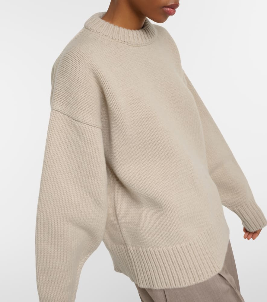 Shop The Row Ophelia Wool And Cashmere Sweater In Beige