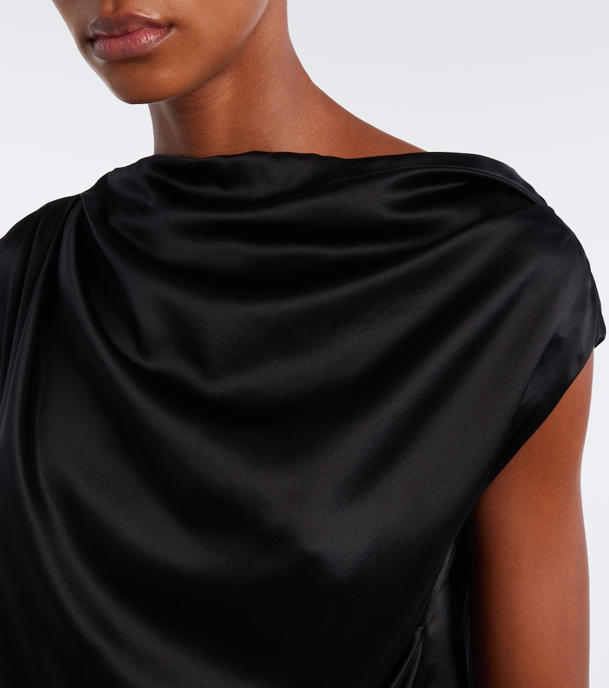 Draped One-Shoulder Top