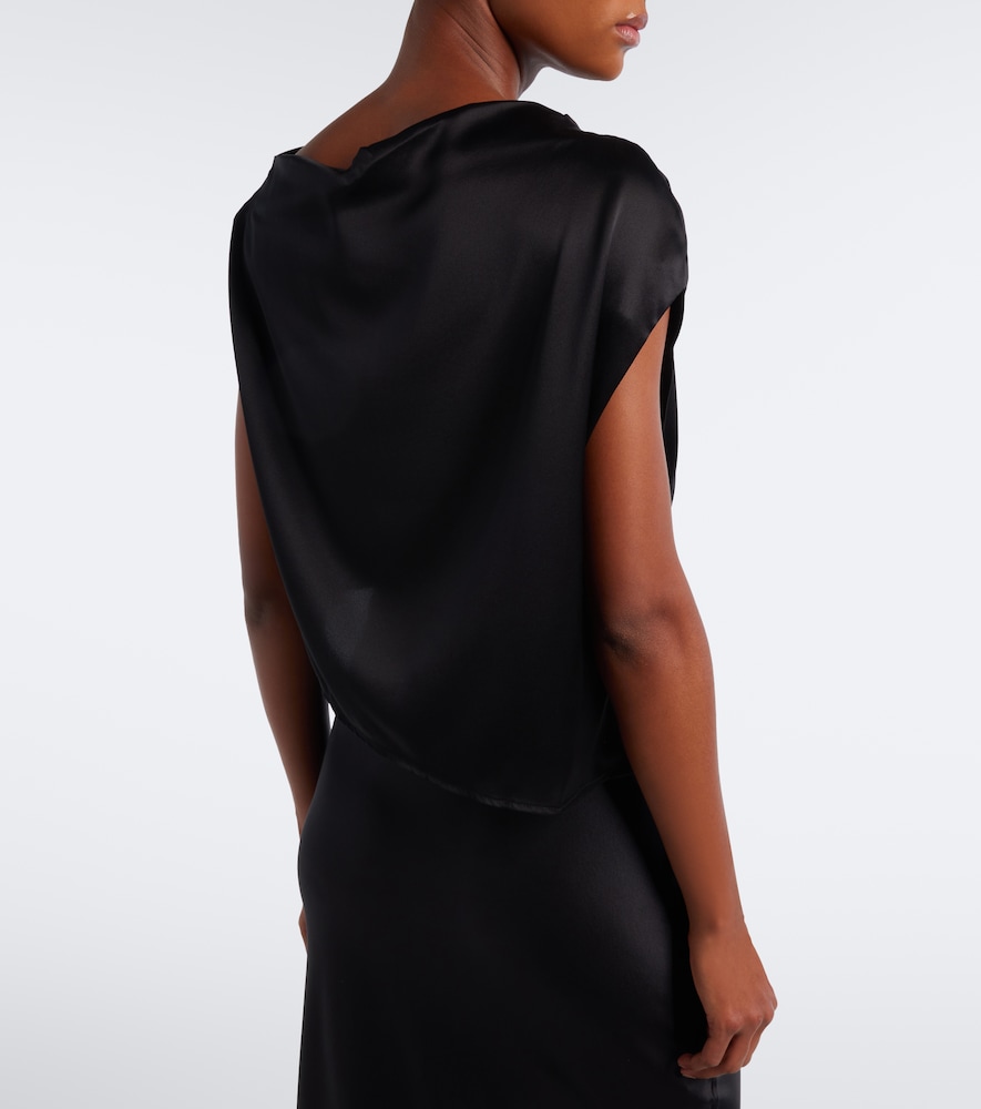 Draped One-Shoulder Top
