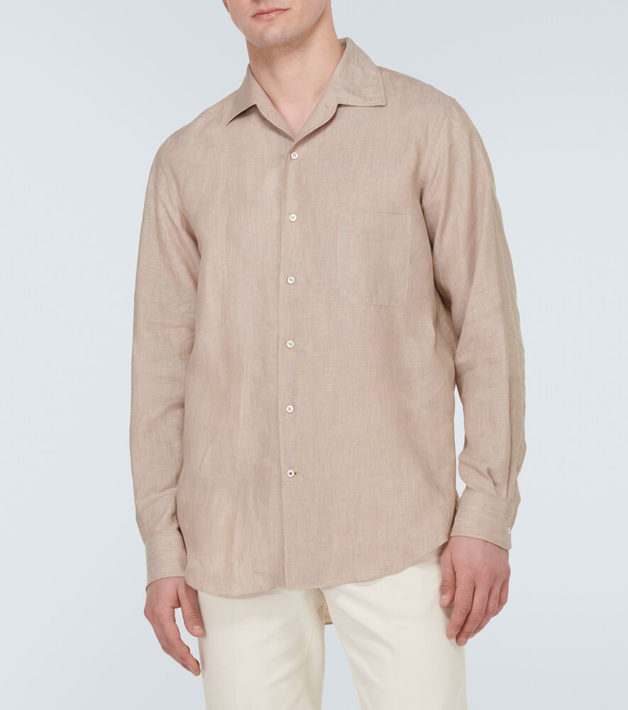  Loro Piana Loro Piana Andrã© Linen Shirt 
