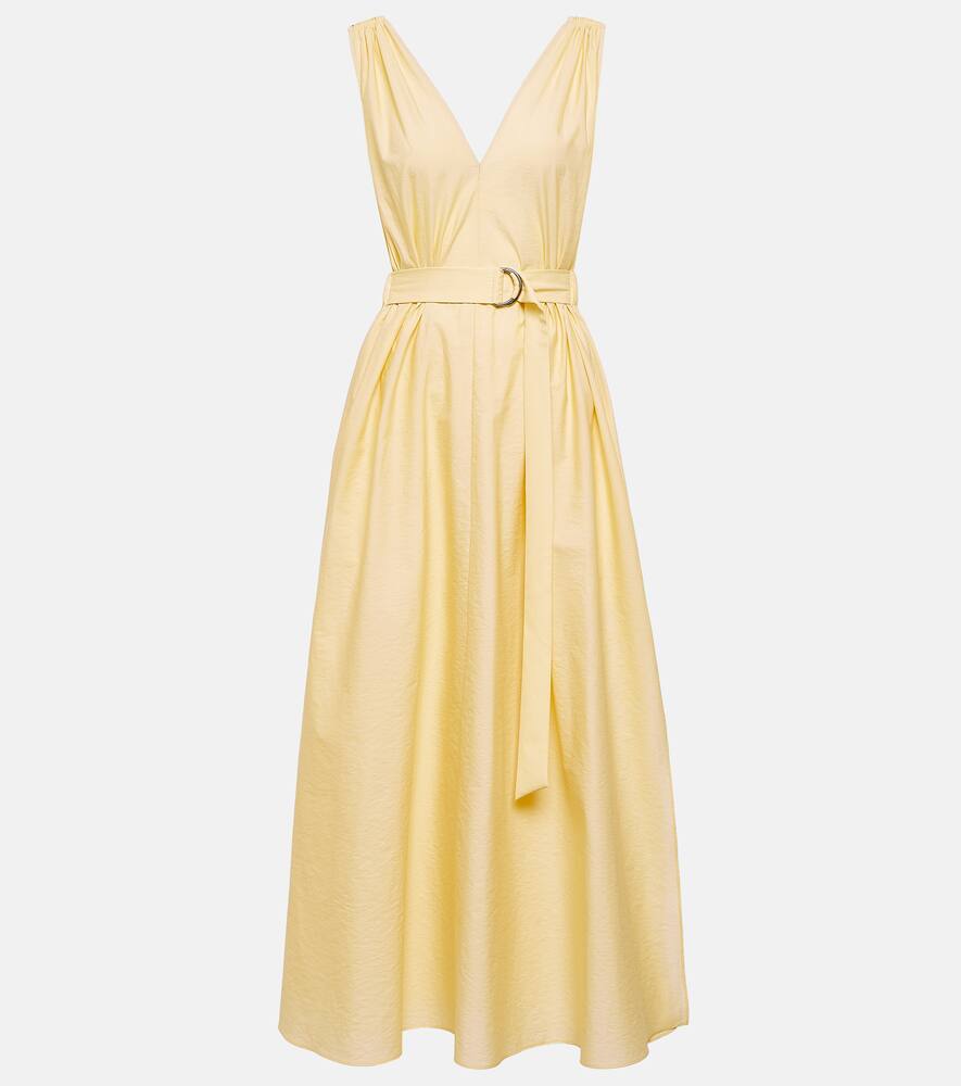 Brunello Cucinelli Cotton-blend poplin midi dress