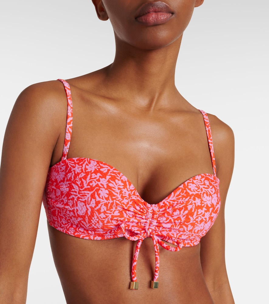  Heidi Klein Heidi Klein Limpopo Floral Ruched Bikini Top 
