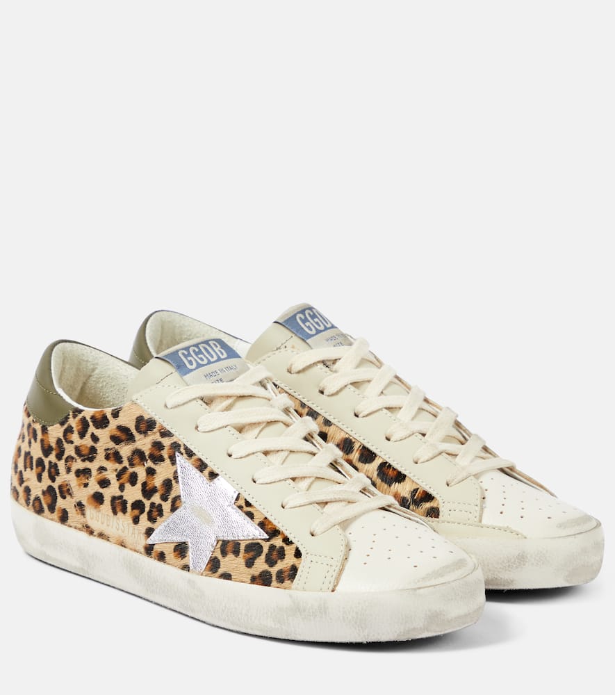 Super-Star leopard-print leather sneakers