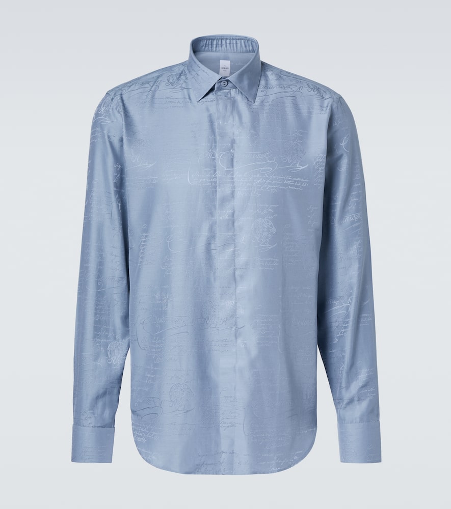 Berluti Scritto Andy silk and cotton shirt