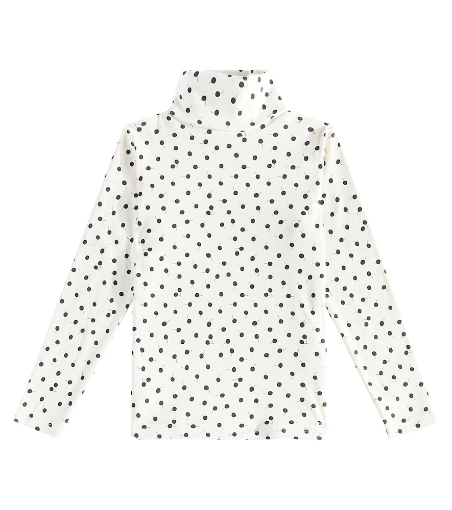 Bonpoint Beryl Polka-dot Cotton Jersey Top In Multicoloured