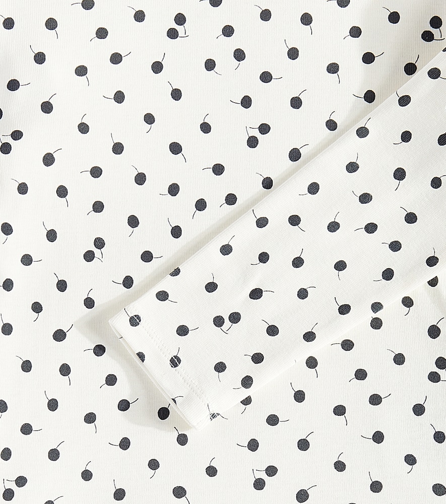 Bonpoint Beryl Polka-dot Cotton Jersey Top In Multicoloured