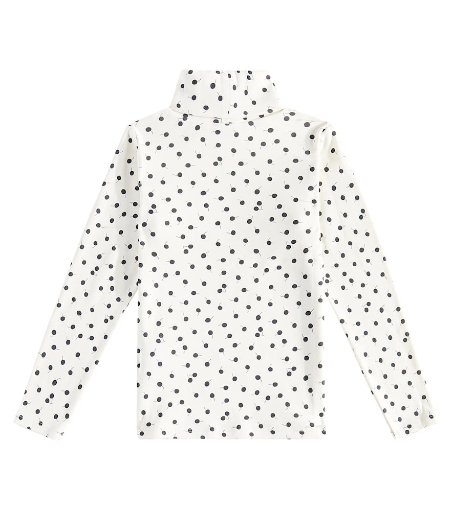 Bonpoint Beryl Polka-dot Cotton Jersey Top In Multicoloured