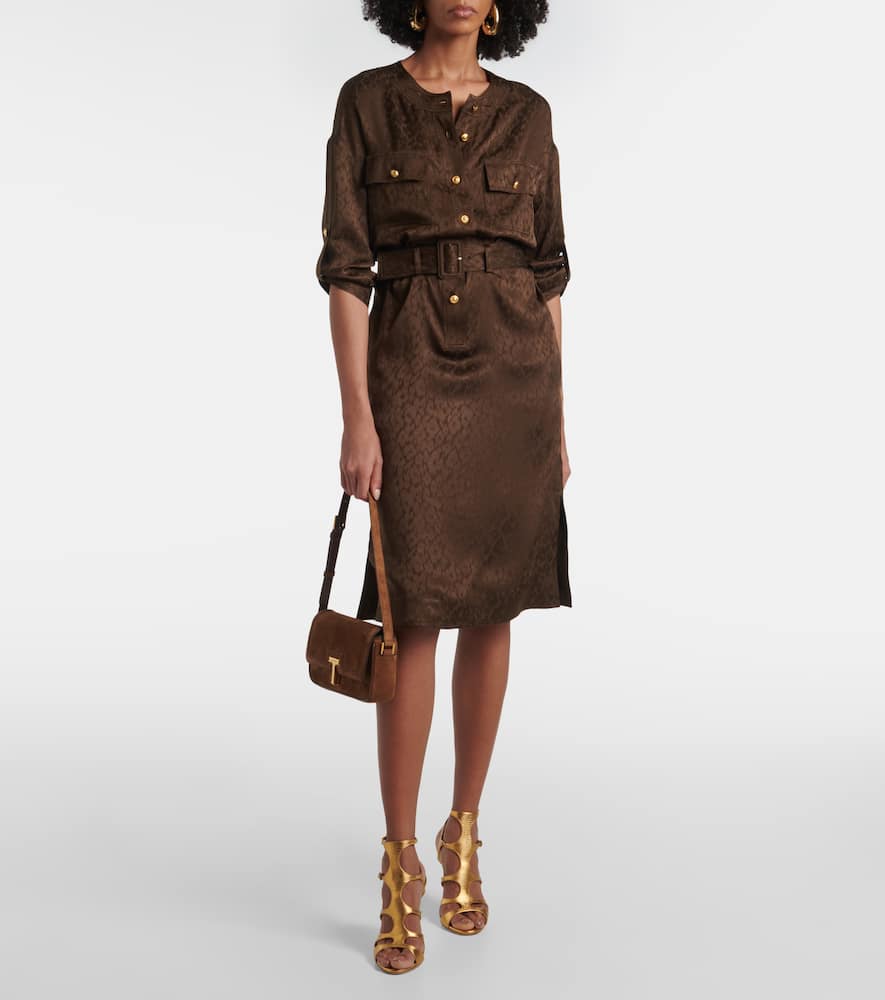 Tom Ford Wallis Mini Suede Crossbody Bag In Brown