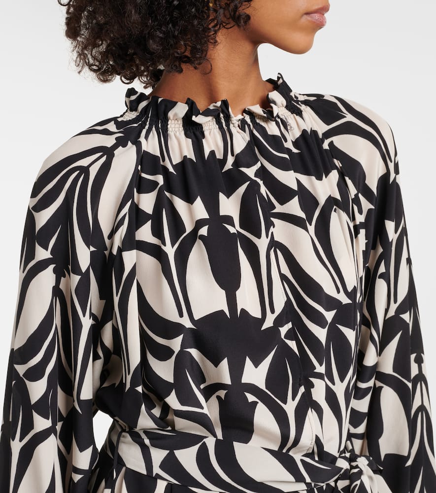 La Doublej 'cerere' Crepe De Chine Dress In Black