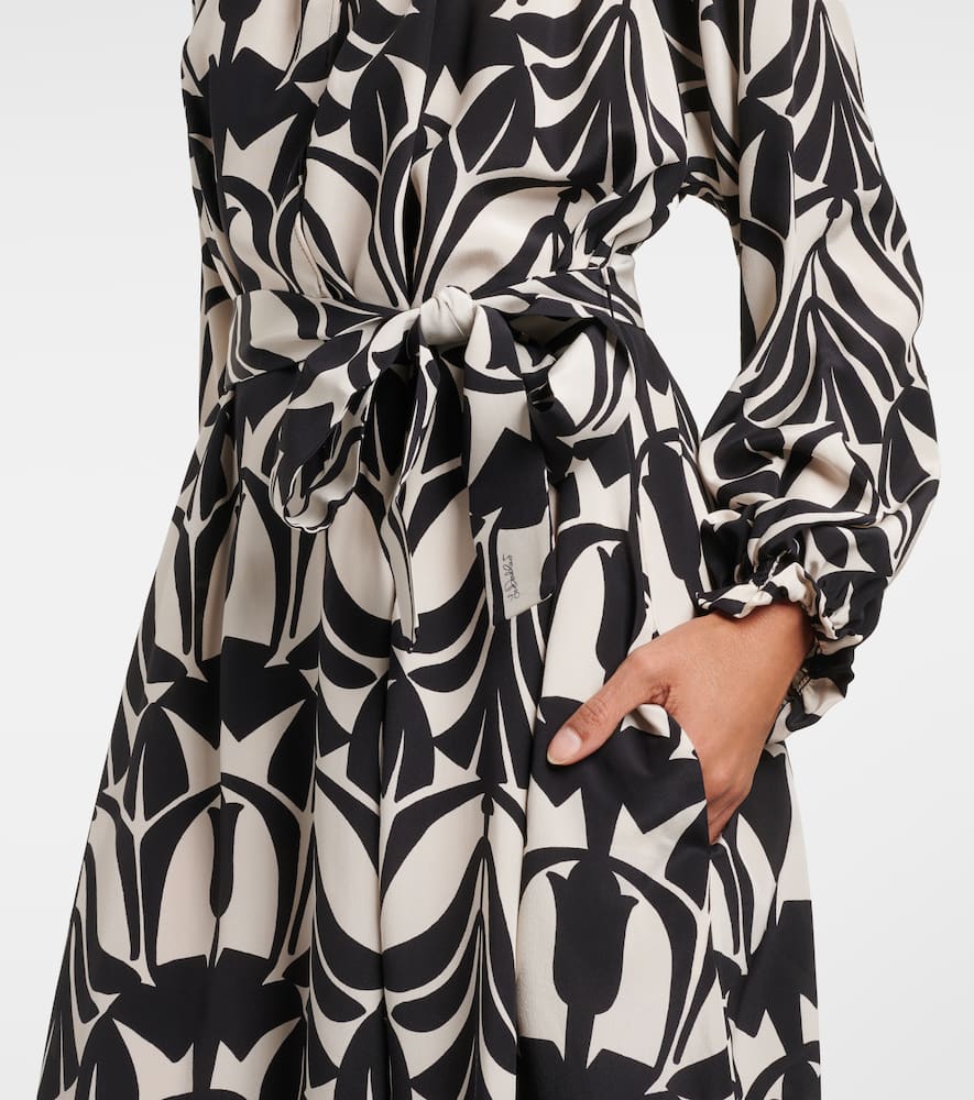 La Doublej 'cerere' Crepe De Chine Dress In Black