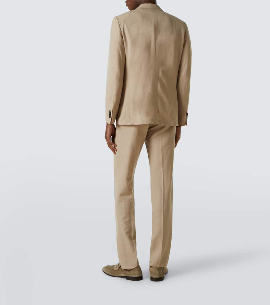 ZEGNA TROFEO WOOL AND LINEN SUIT