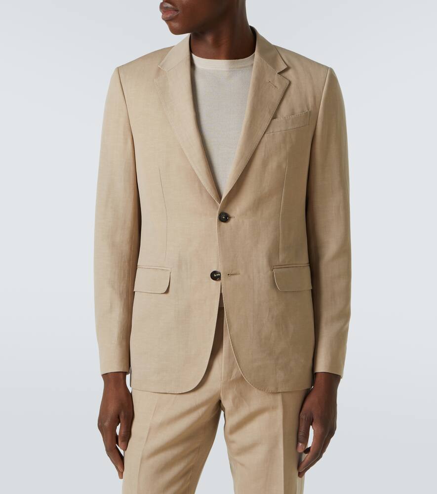 ZEGNA TROFEO WOOL AND LINEN SUIT