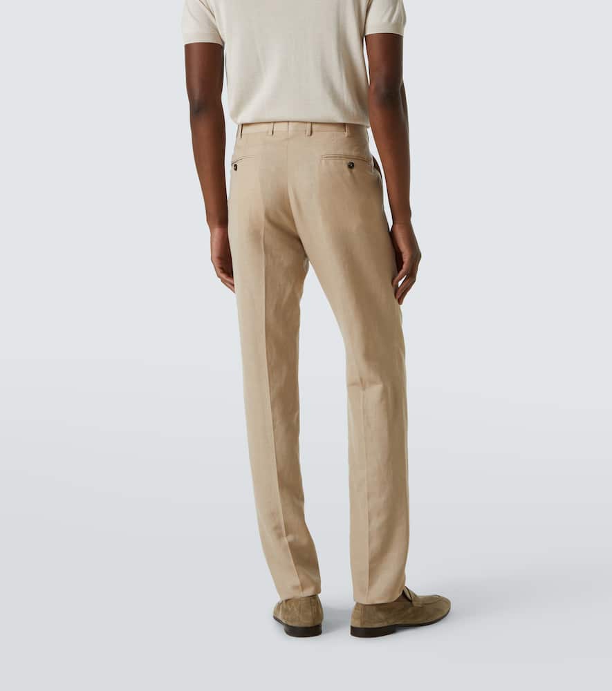 ZEGNA TROFEO WOOL AND LINEN SUIT