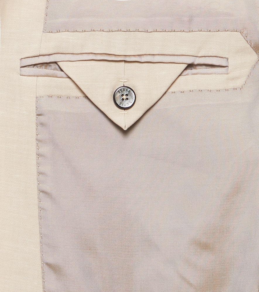 ZEGNA TROFEO WOOL AND LINEN SUIT