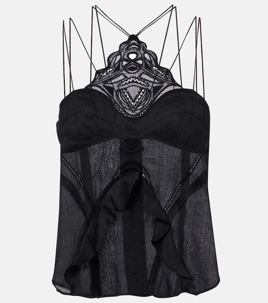 Leana broderie anglaise ramie camisole