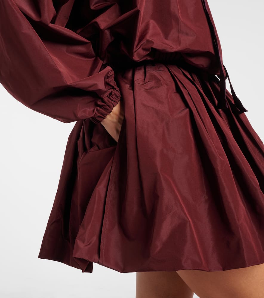 Patou Faille Balloon Miniskirt In Burgundy