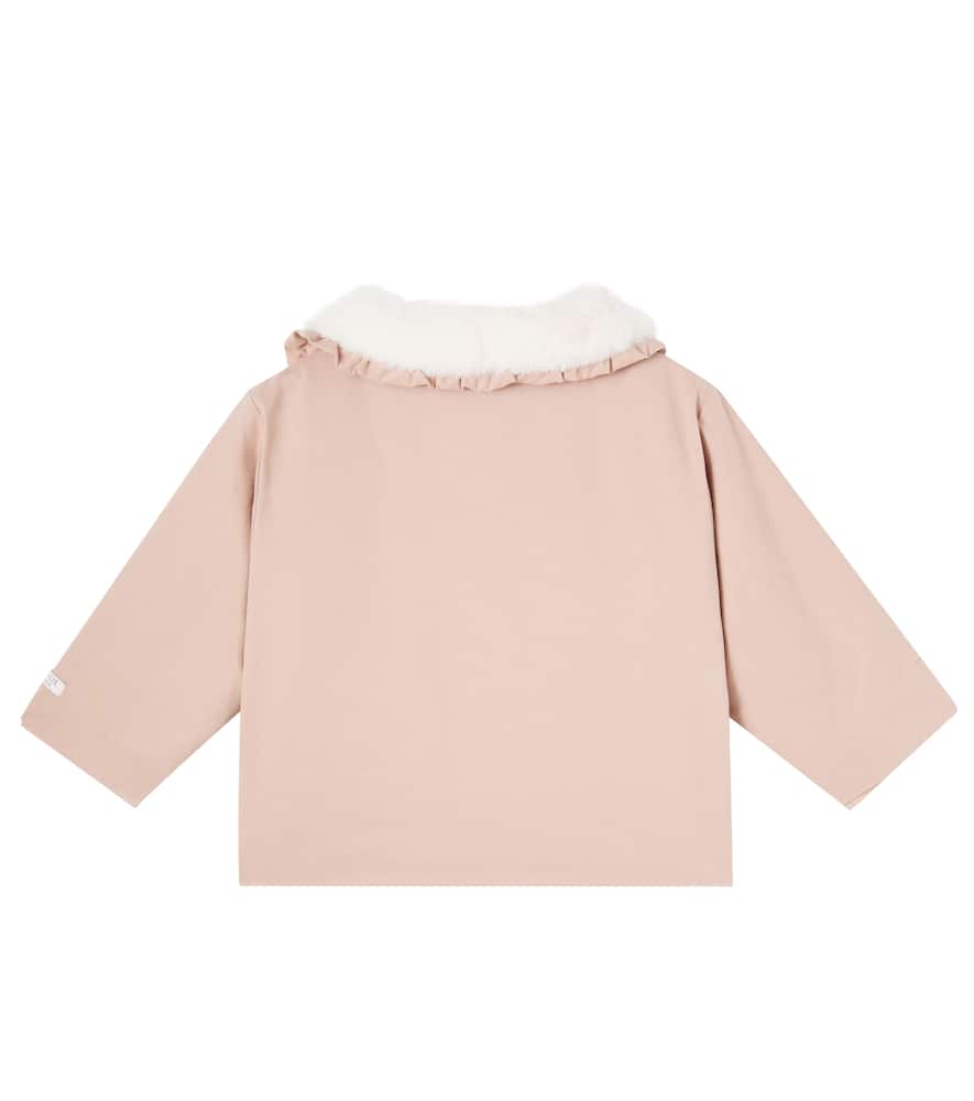 Donsje Baby Tjarda Ruffled Cotton Jacket In Pink