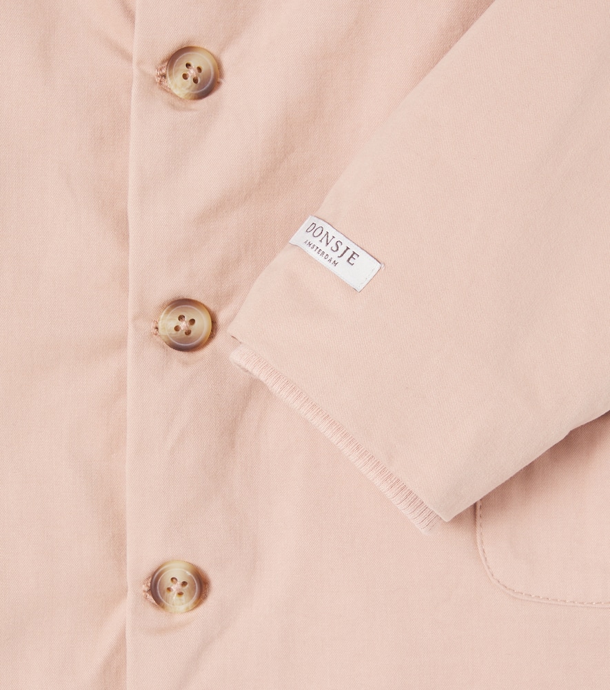 Donsje Baby Tjarda Ruffled Cotton Jacket In Pink