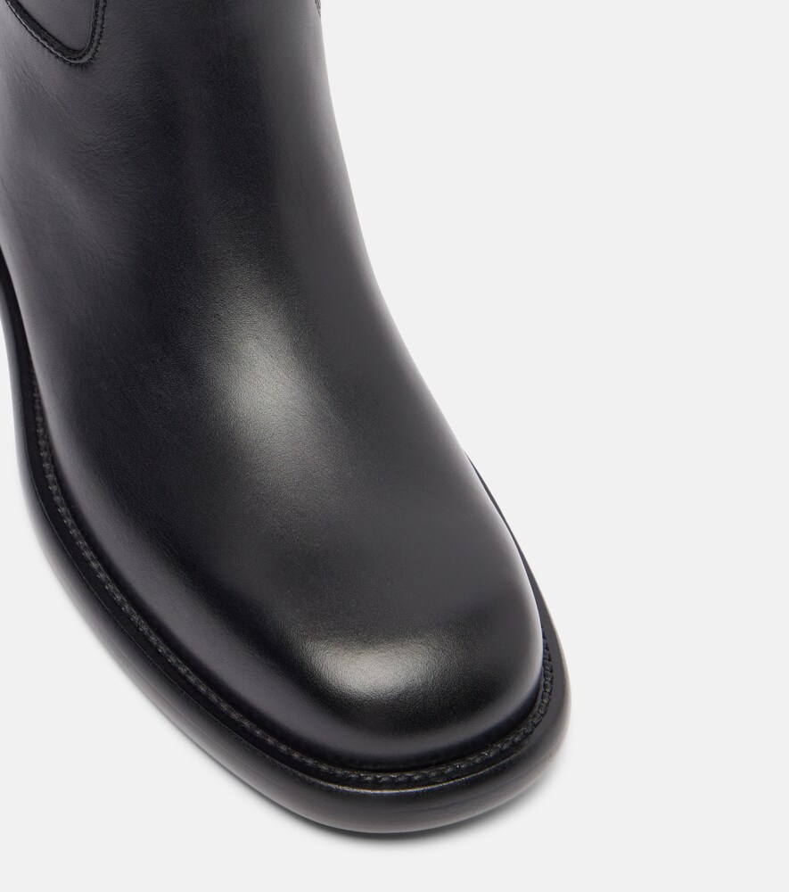  Burberry Burberry Cavalier Leather Knee-high Boots 