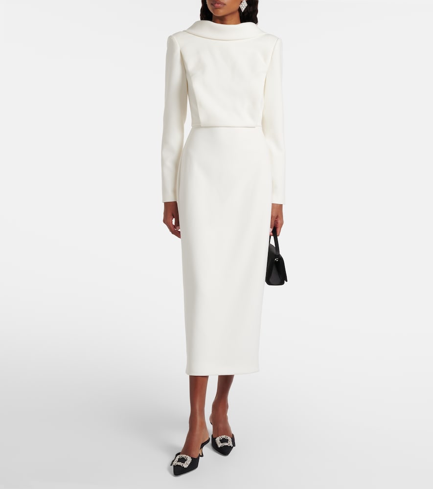  Roland Mouret Roland Mouret Midikleid Aus Crêpe 