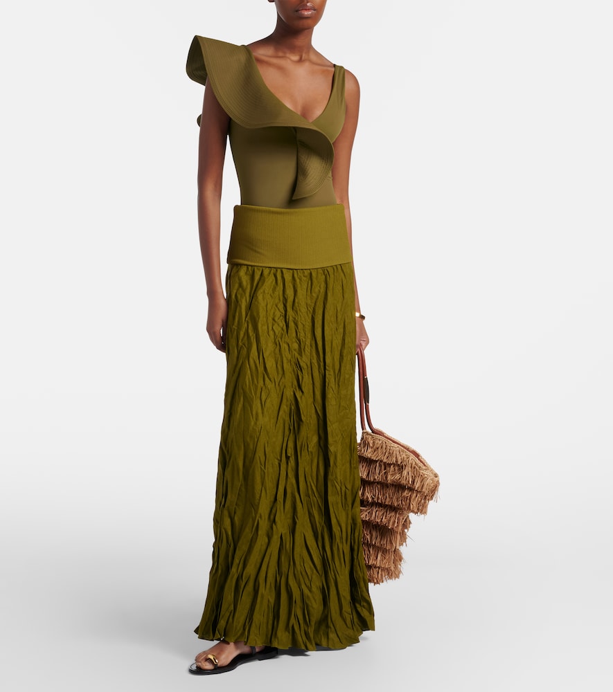 Linen-Blend Maxi