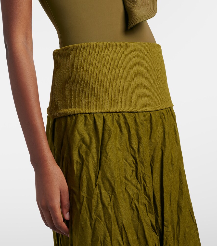 Linen-Blend Maxi