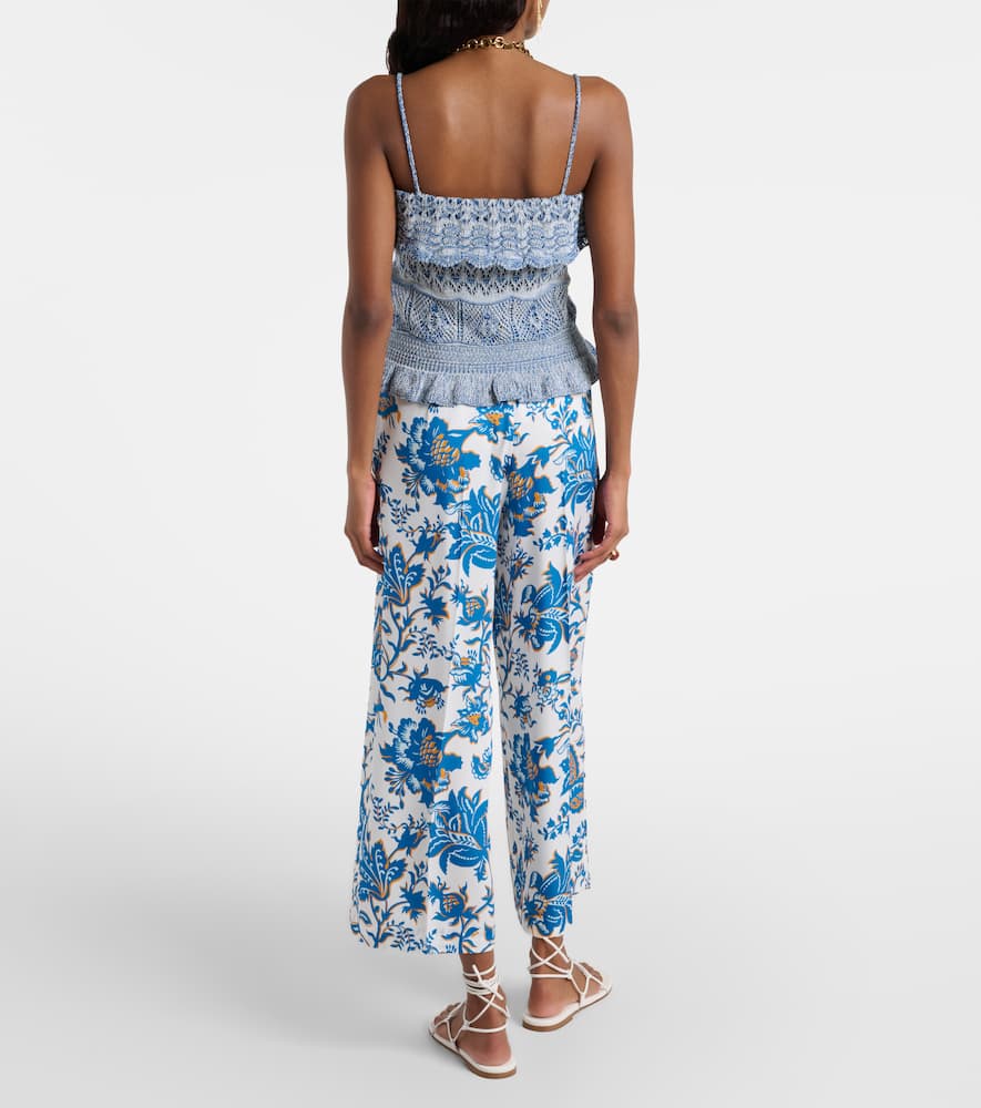 Etro Printed Wide-leg Pants In Multi
