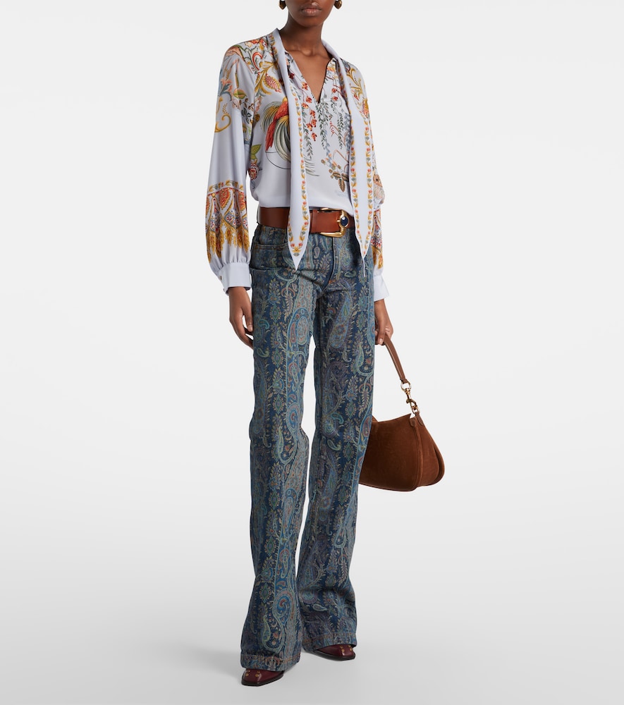  Etro Etro Printed Flared Jeans 