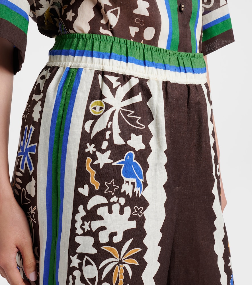 Alemais Alémais Maroc Cotton Wide-leg Pants In Multi