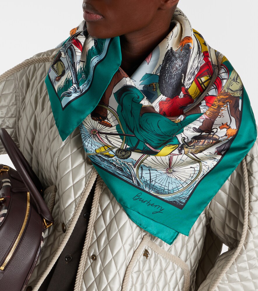 Burberry Printed silk twill scarf