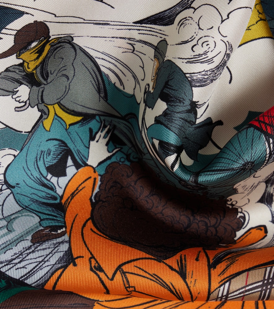  Burberry Burberry Bedrucktes Tuch Aus Seiden-twill 