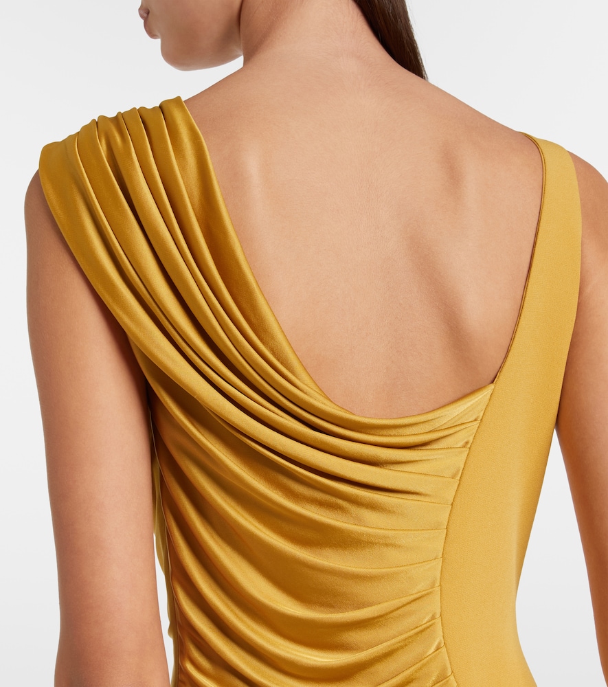  Versace Versace Medusa '95 Draped Jersey Gown 
