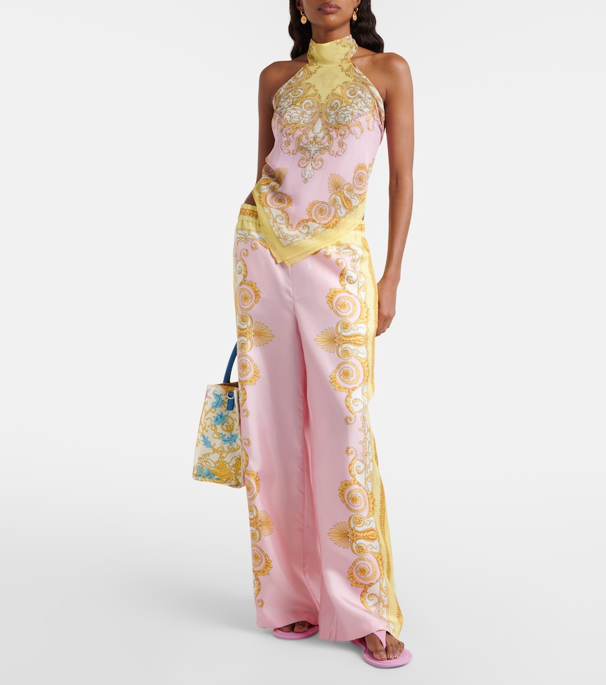  Versace Versace Printed Georgette Top 