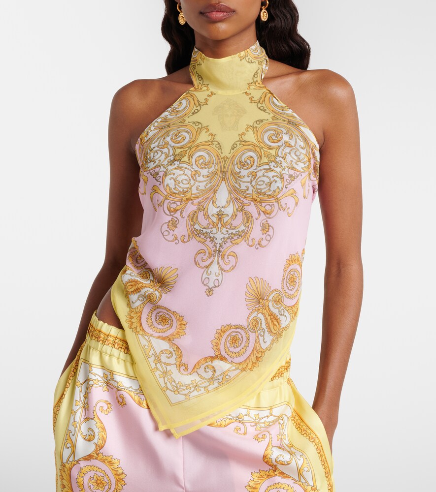  Versace Versace Printed Georgette Top 