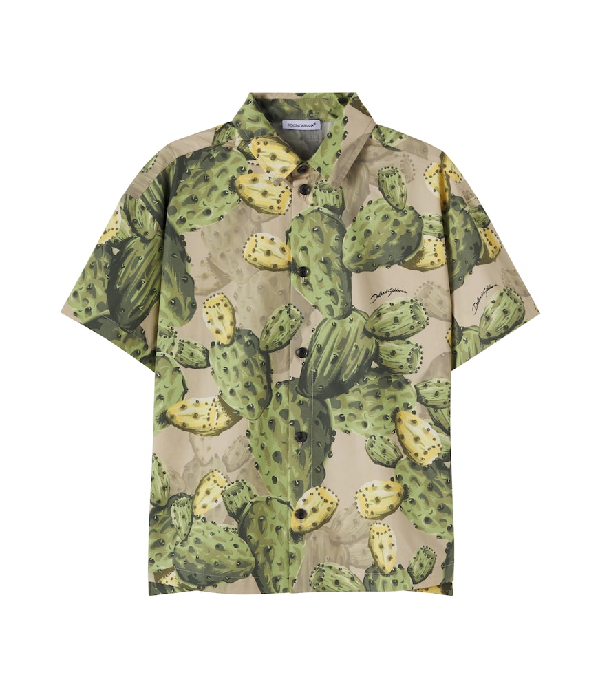 Dolce&Gabbana Kids Multicoloured Printed Cotton Poplin Bowling Shirt Y Size 8 - Mytheresa