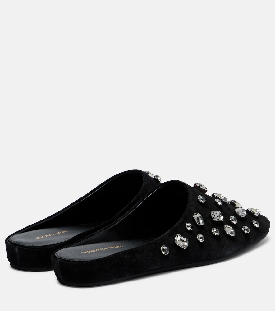 Narcisa Crystal-Embellished Mules